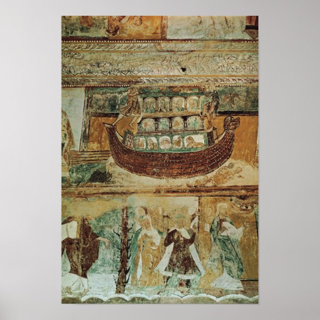 Poster Arche de Noé pendant les inondations, vers 1100 (Devant)