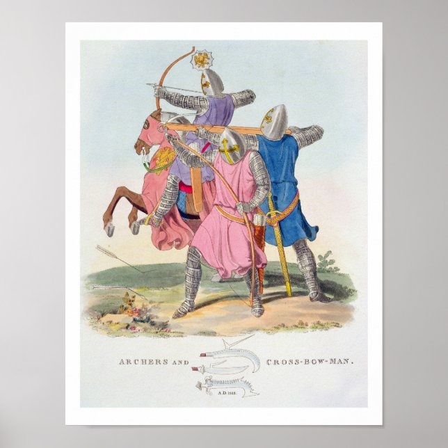 Poster Archers et croix, 1312, de 'Ancient Ar (Devant)