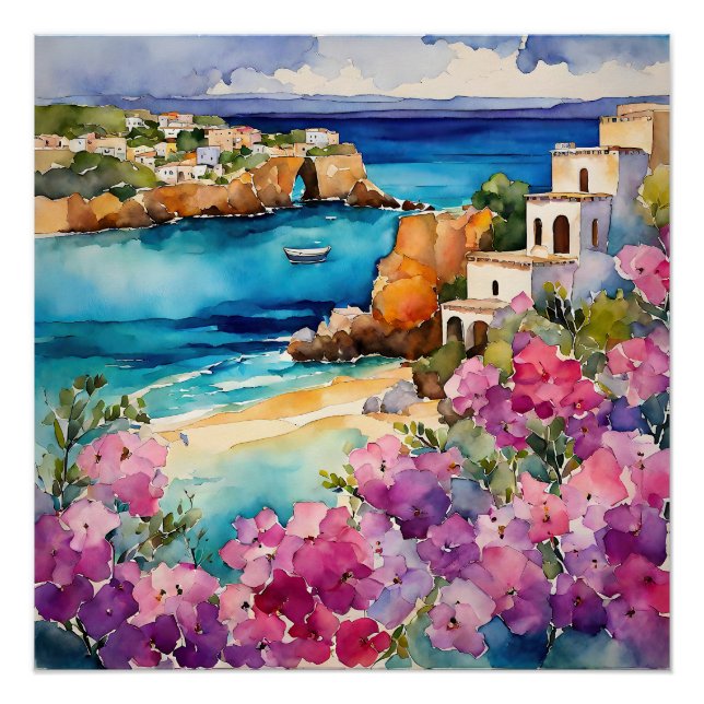 Poster "Arches Au Bord De La Mer" (Devant)