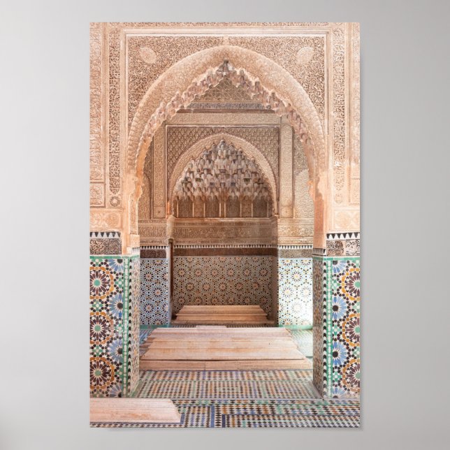 Poster - Arches d'architecture marocaine (Devant)