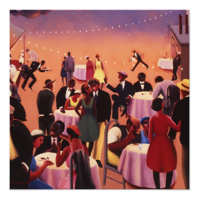 Poster Archibald Motley  Art Deco Glossy (Devant)