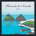 Poster Archipel de Fernando de Noronha<br><div class="desc">Archipel de Fernando de Noronha,  Illustration,  Pernambuco - Brésil.</div>