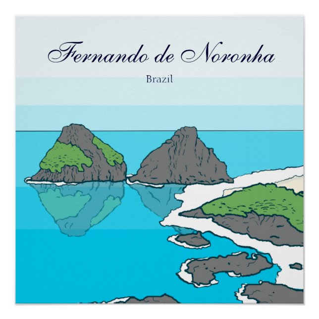 Poster Archipel de Fernando de Noronha (Devant)