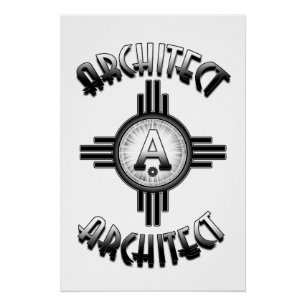 Poster Architect Retro - Architectes Merch