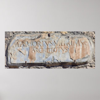 Poster Architecte latin