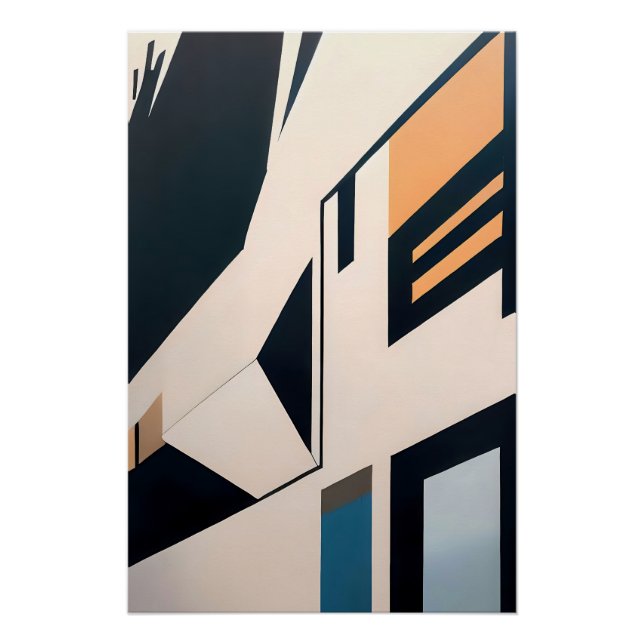 Poster Architecture Abstraite (Devant)