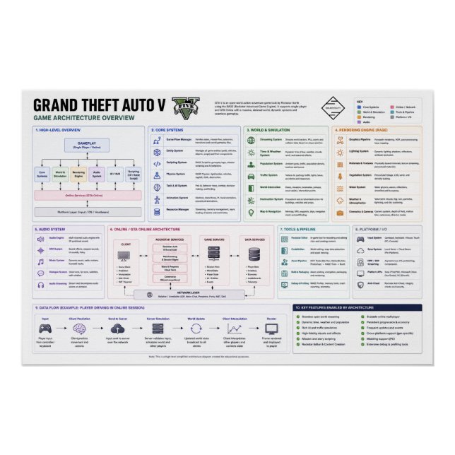 Poster Architecture de GTA5 (Devant)