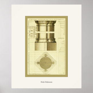Poster Architecture gothique ~ Art Vintage