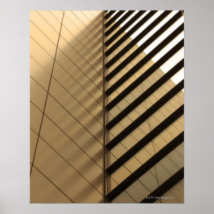 Poster Architecture moderne, tons jaunes
