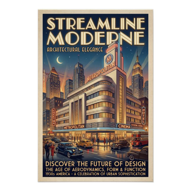 Poster Architecture streamline  (Devant)