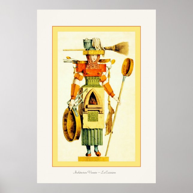 Poster Architecture Vivante ~ La Cuisiniere (Devant)