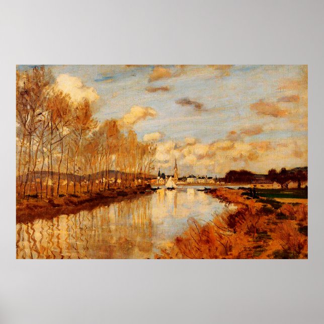 Poster Argenteuil, vu du petit bras de la Seine (Devant)