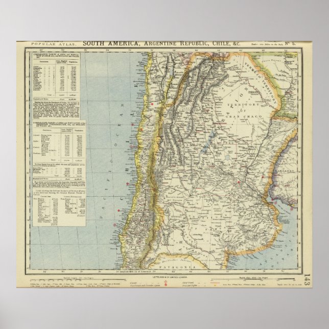 Poster Argentina and Chile (Devant)