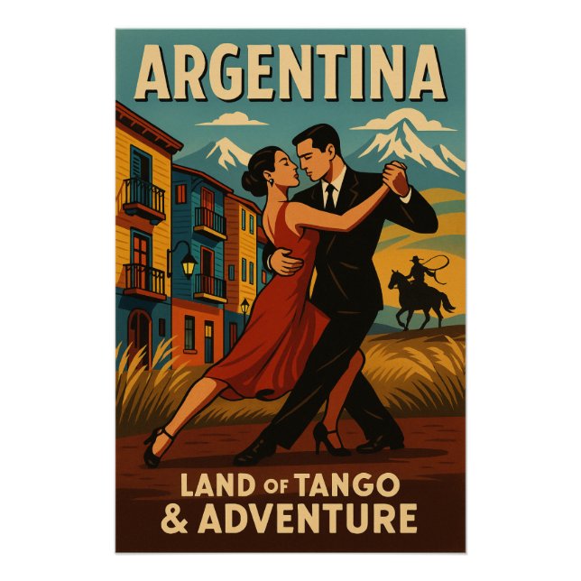 Poster Argentine - Terre de Tango & Aventure (Devant)