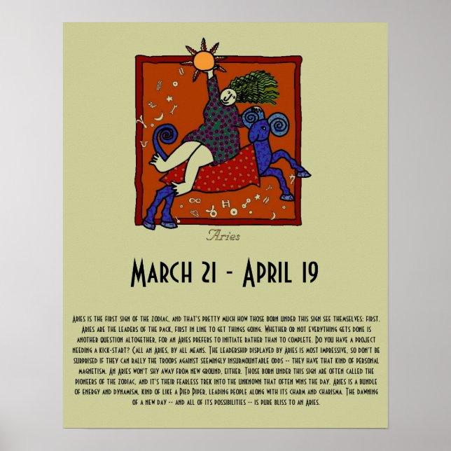 Poster Aries (Devant)