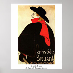 Poster Aristide Bruant Par Henri De Toulouse-Lautrec