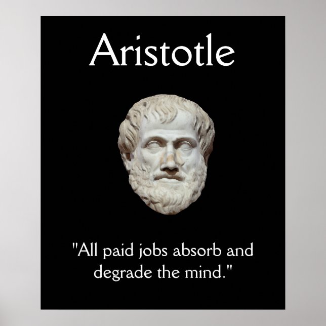 Poster Aristote - Jobs Working Mind Citation (Devant)