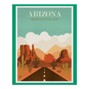 Poster Arizona Grand Canyon State