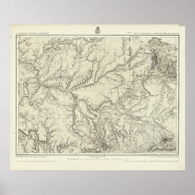 Poster Arizona orientale et Nouveau-Mexique occidental (Devant)