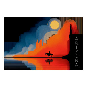Poster Arizona, style minimaliste