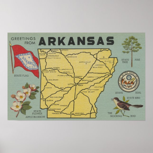 Poster ArkansasGrandes lettres ScènesArkansas (Devant)