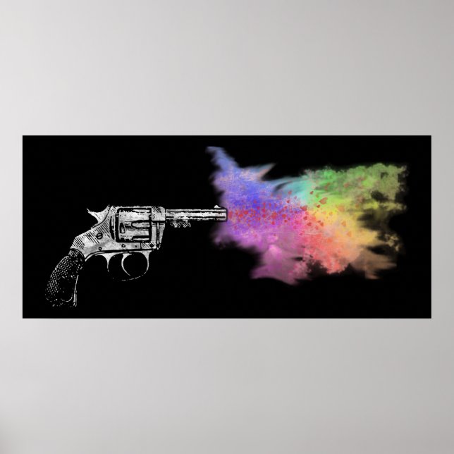 Poster arme de l'amour : arc-en-ciel : (Devant)