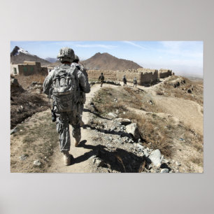 Poster Armée nationale afghane et soldats américains
