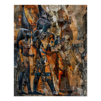 Poster Armée pharaonique de l'ancienne Égypte