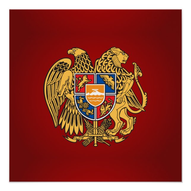 Poster Armenian coat of arms (Devant)