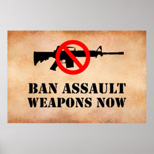 Poster Armes d'assaut d'interdiction