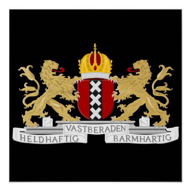 Poster Armoiries d'Amsterdam (Devant)