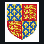 Poster Armoiries d'Angleterre (1340)<br><div class="desc">Armoiries d'Angleterre (1340)</div>