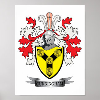 Poster Armoiries de Cunningham Family Crest