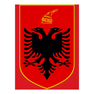 Poster Armoiries de l'Albanie