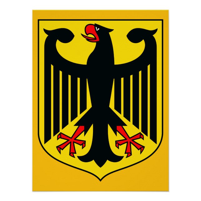 Poster Armoiries de l'Allemagne (Devant)