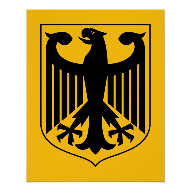 Poster Armoiries de l'Allemagne (Devant)