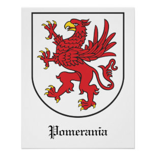 Poster Armoiries de Poméranie Art majestueux du Griffon