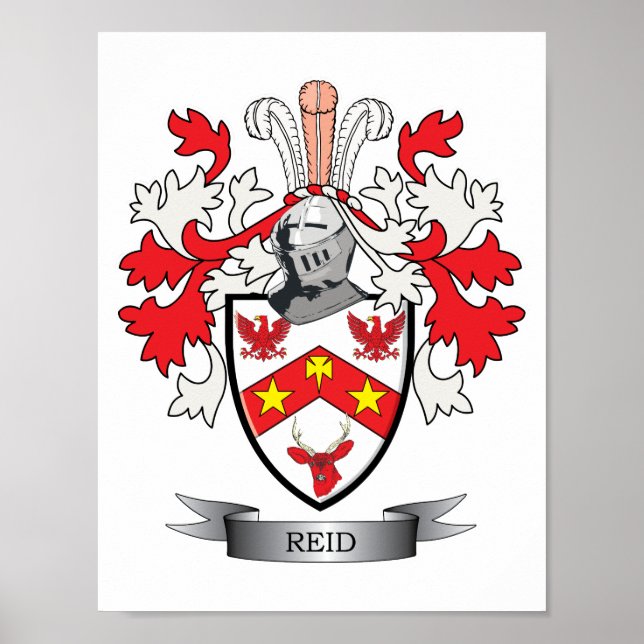 Poster Armoiries de Reid Family Crest (Devant)
