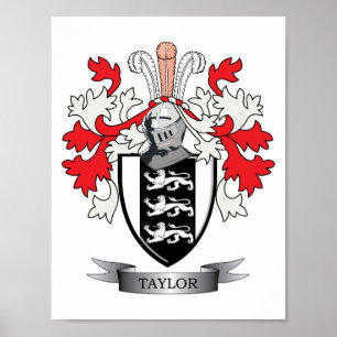 Poster Armoiries de Taylor Family Crest