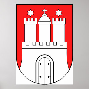 Poster Armoiries officielles Symbole d'Allemagne de Hambo