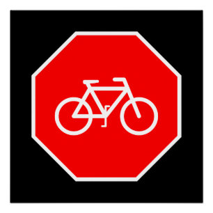 Poster Arrêt de vélo