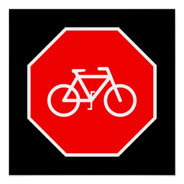 Poster Arrêt de vélo (Devant)