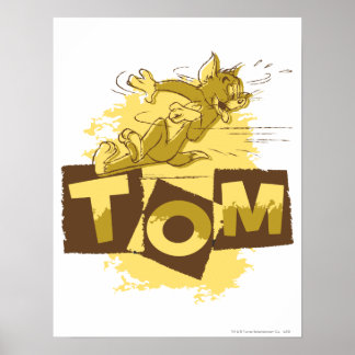 Poster Arrêt glissant Tom