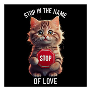 Poster Arrête au nom de l'amour