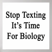 Arrêter de texter Il est temps pour la biologie