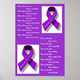 Poster Arrêter la violence