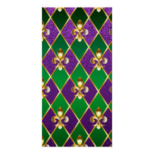 Poster Arrière - plan de bijoux Mardi Gras