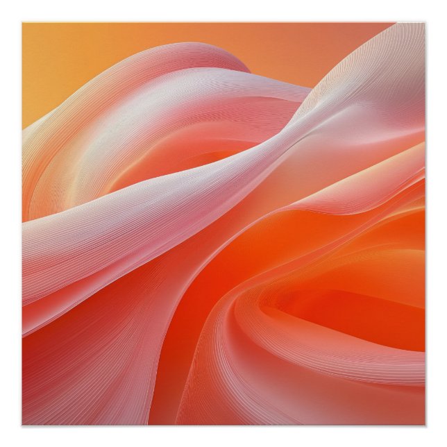 Poster Arrière - plan de fusion infinie Orange Silky (Devant)