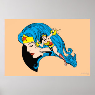 Poster Arrière - plan du profil Wonder Woman