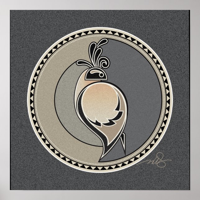 Poster arrière - plan Spirit Of Quail grey (Devant)